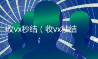 收vx秒结（收vx秒结24小时飞腾）